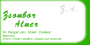 zsombor almer business card